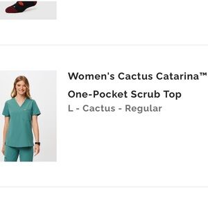 Figs Cactus Catarina scrub top